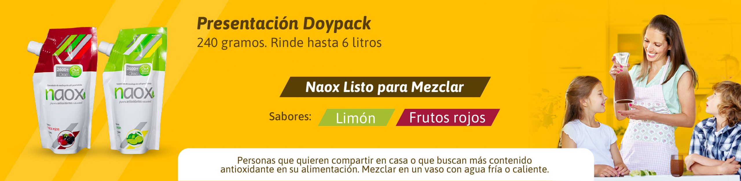 Naox Doypack, bebida antioxidante saludable